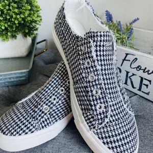 Black Houndstooth Sneakers